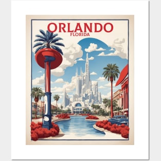 Orlando United States of America Tourism Vintage Poster Posters and Art